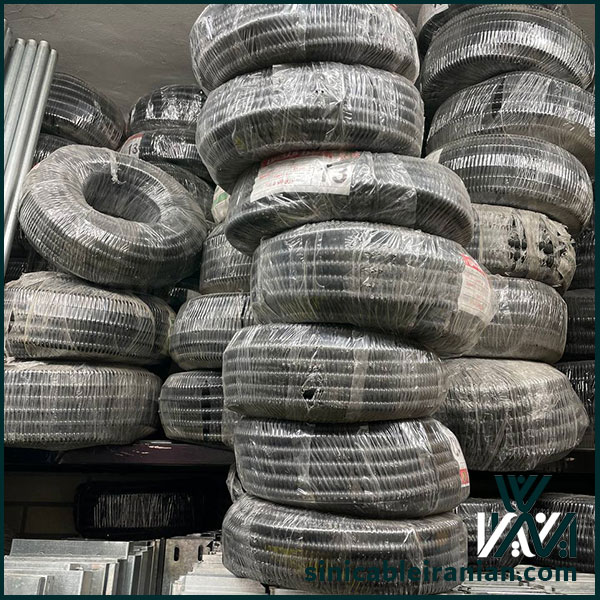 قیمت لوله فلکسیبل برق ارزان قیمت تولید شده در شرکت سینی کابل ایرانیان